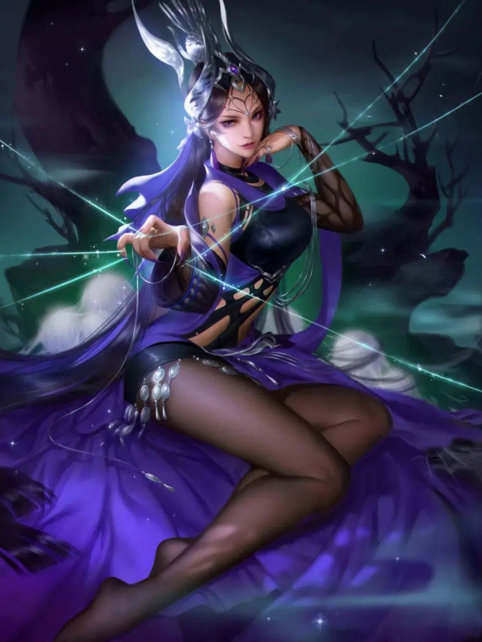 插画|动漫美女-三国杀