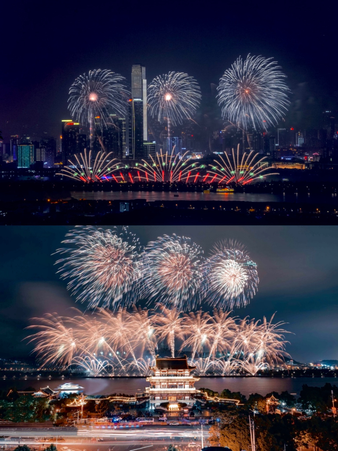 岳麓山风景名胜区# 5,长沙橘子洲烟花秀橘子洲烟花长沙湘江烟花橘子