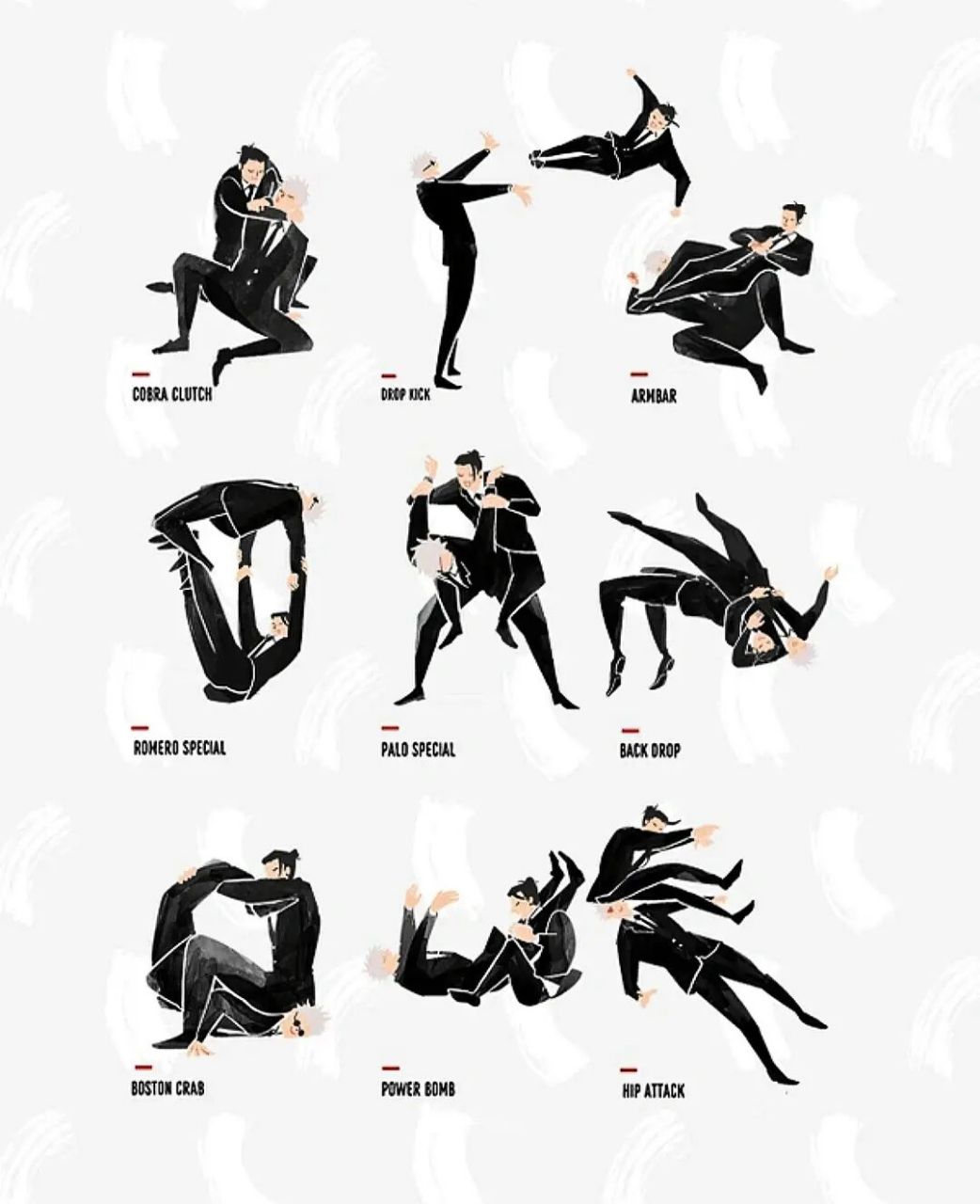 "最强的几百种摔跤姿势"