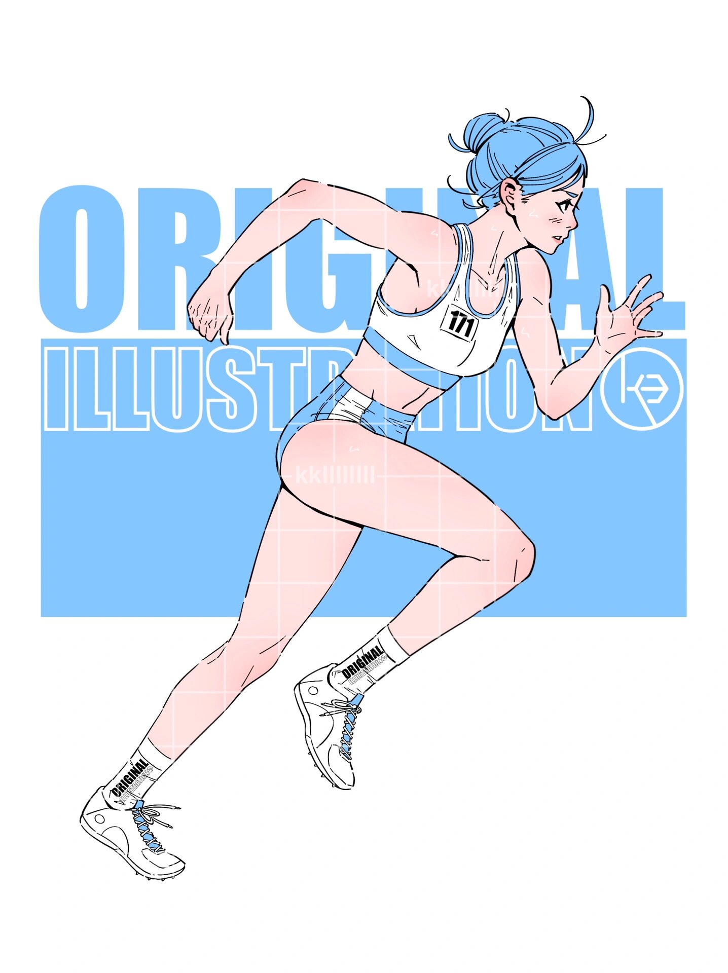 运动插画171-田径