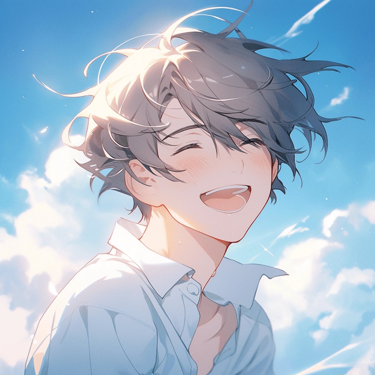 阳光男孩头像|每一秒都要开心90