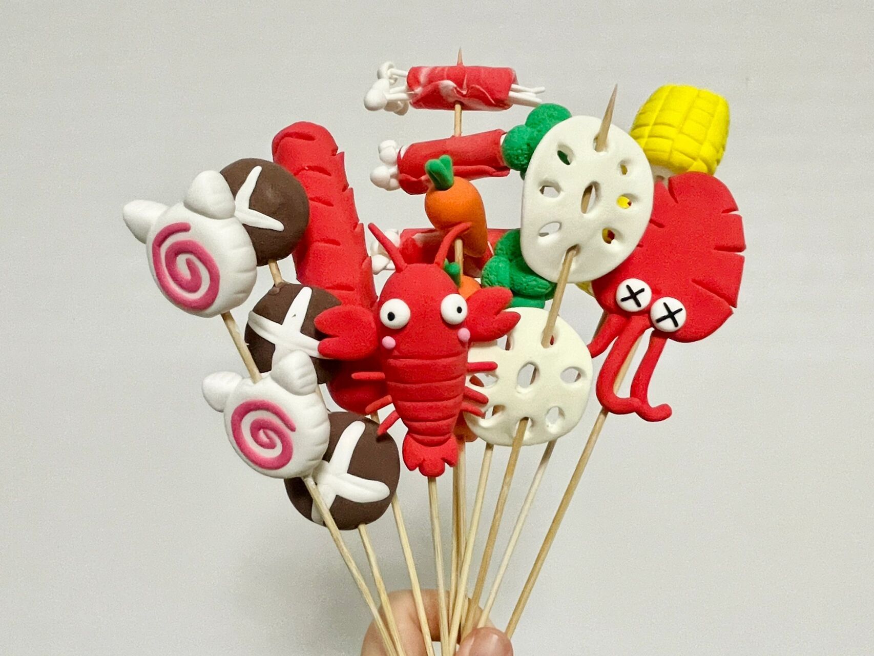 96粘土烤串·家庭自制bbq 9015然姐烤串摊营业啦!