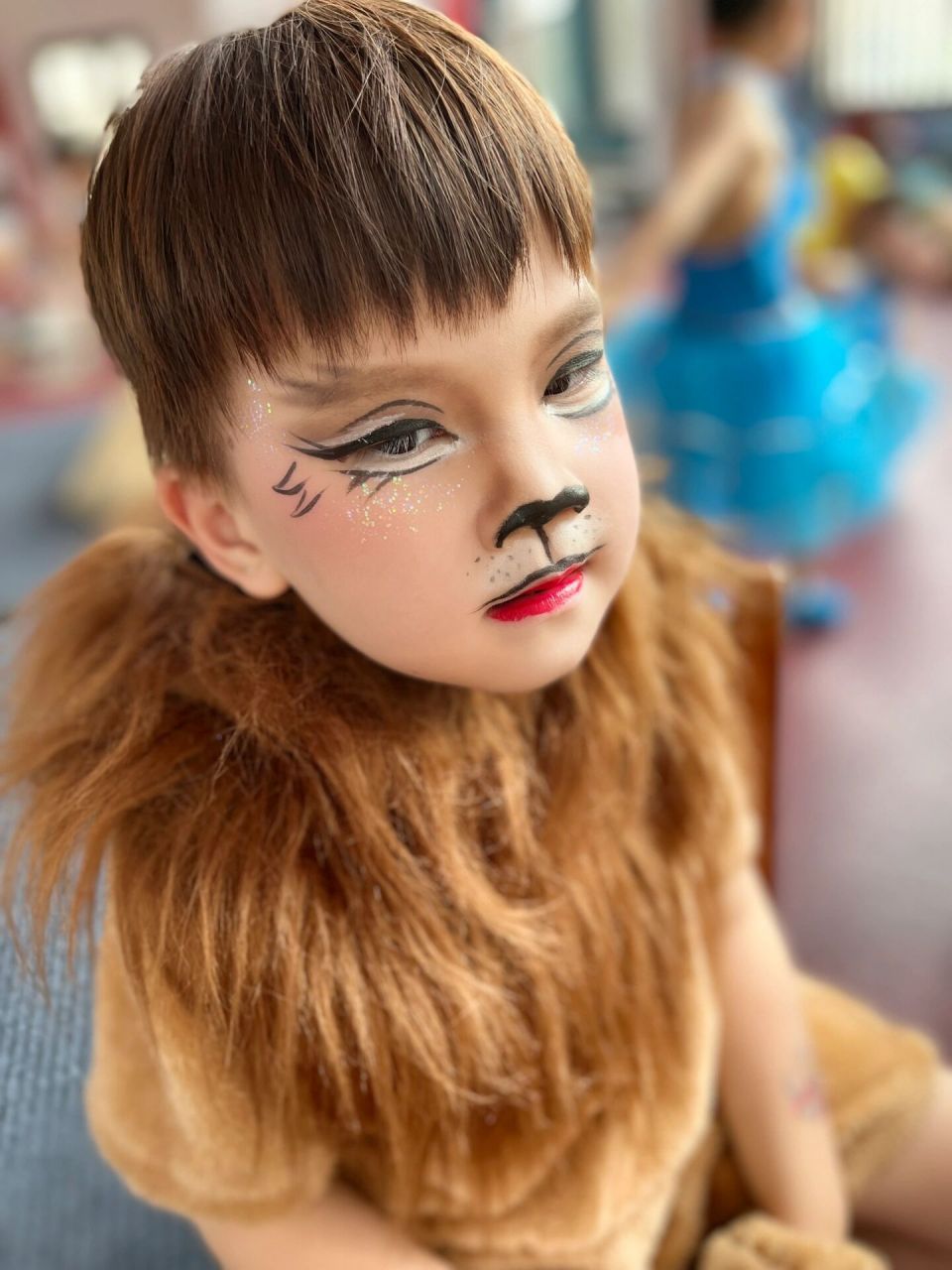 舞台动物妆#可爱的小狮子