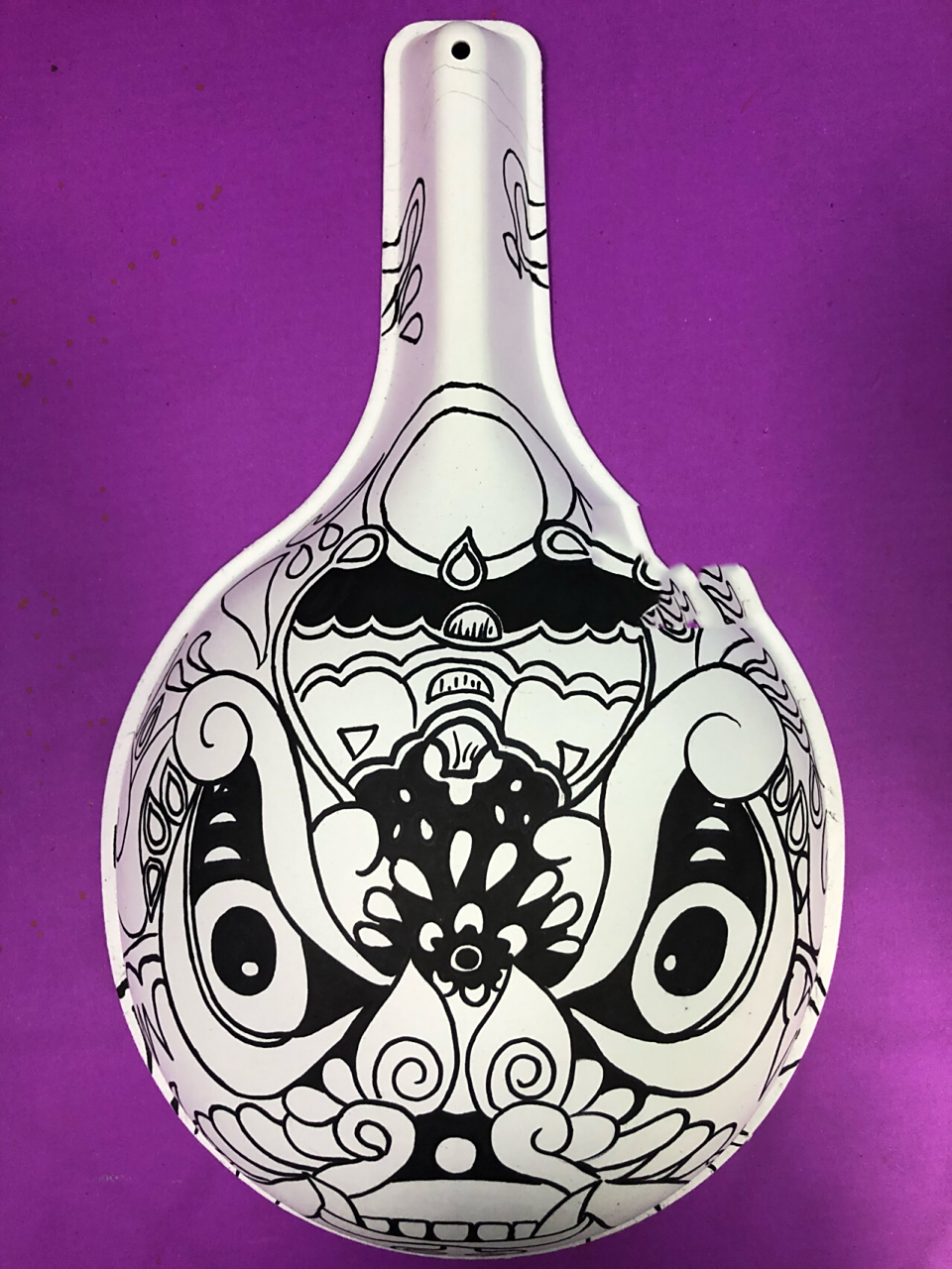 马勺脸谱创意画