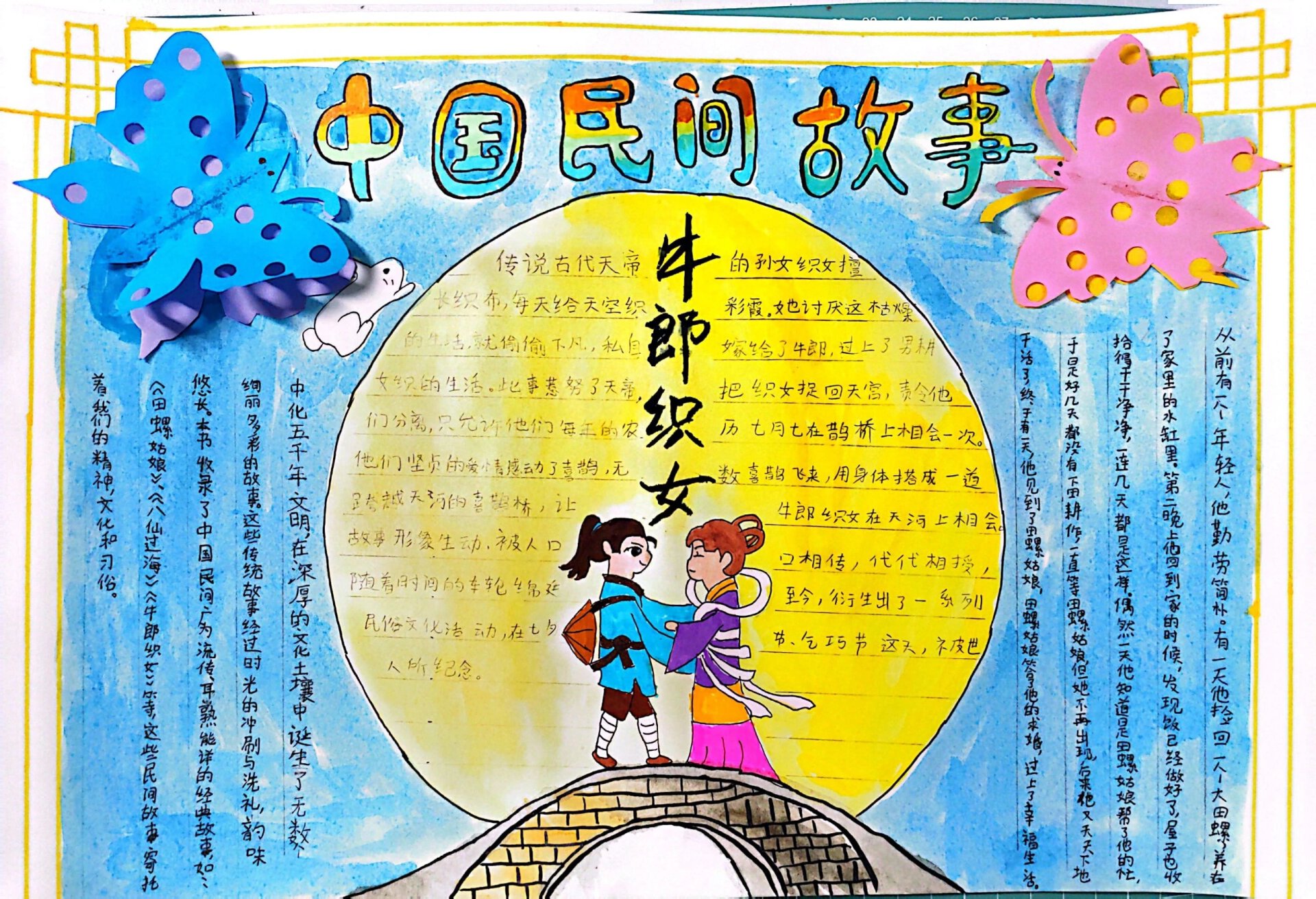 中国民间故事手抄报