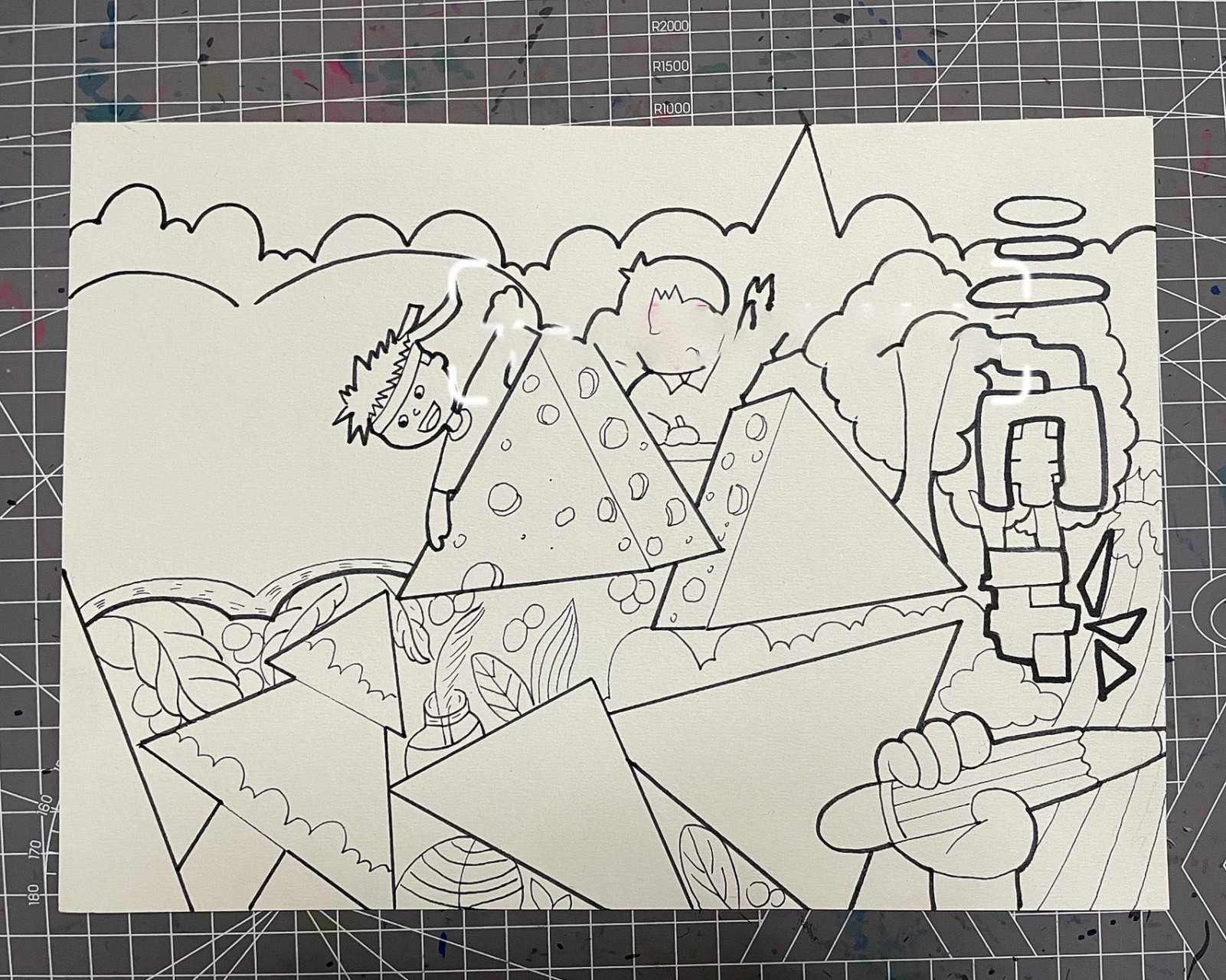 数学小报|三角形手抄报98 陪baby9299之后 画画的时候越来越少