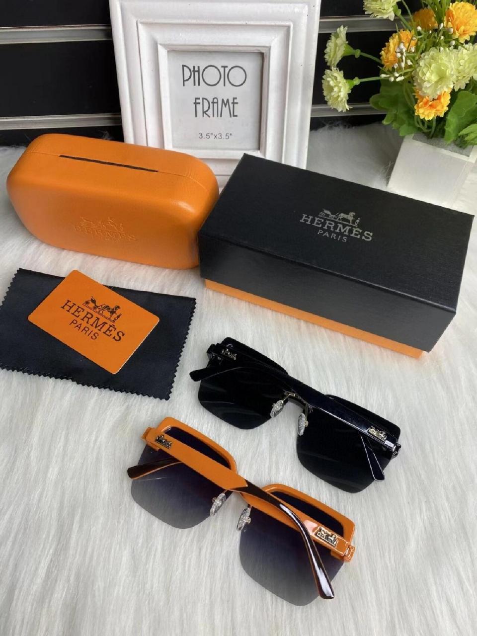 这是什么神仙爱马仕呀 『爱马仕女神墨镜』颜色:黑色,橘色,爆款爱马仕