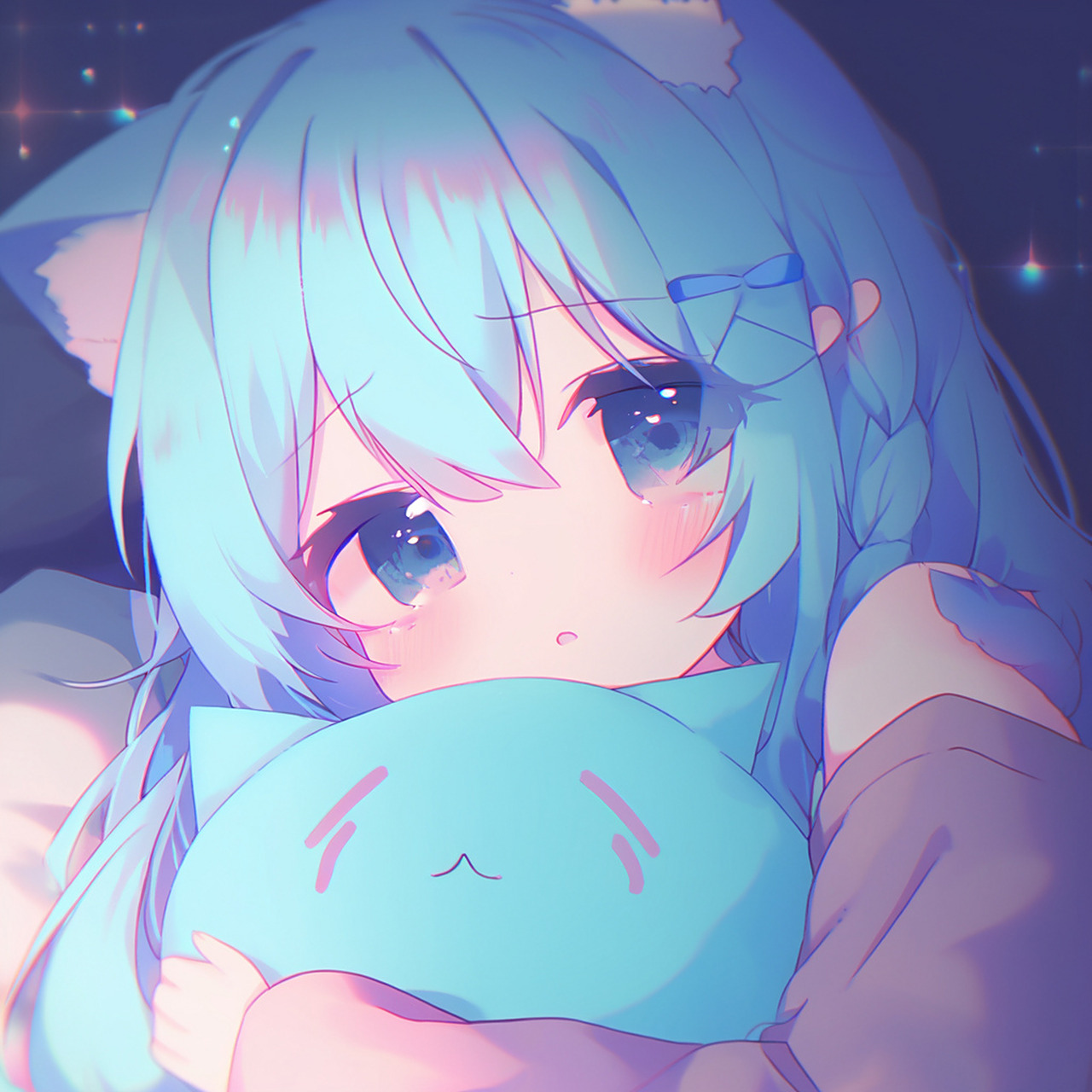 ai绘画|猫耳少女头像