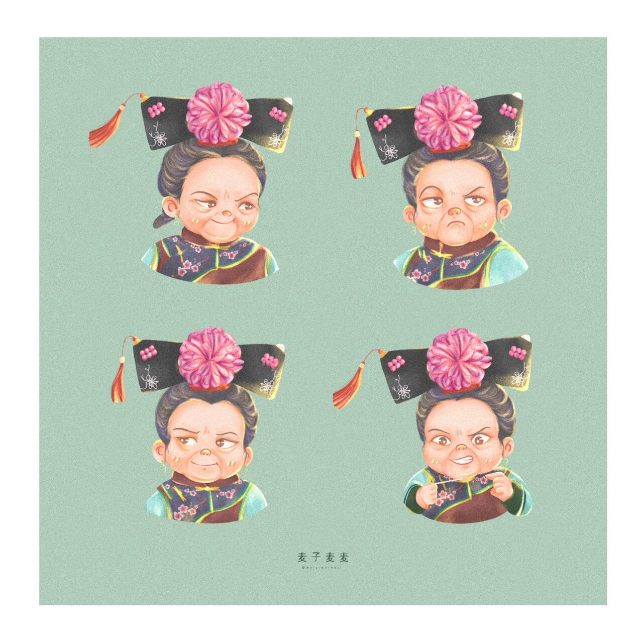 还珠格格 容嬷嬷 | 原创插画