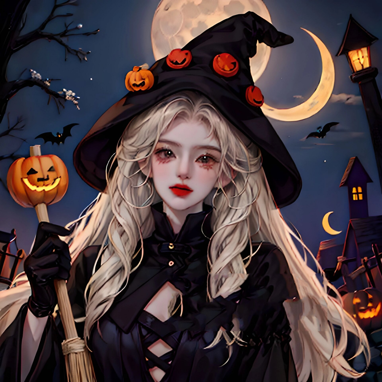 公主请换头像|万圣节女巫第二弹|闺蜜头像 万圣节女巫头像第二弹 可做