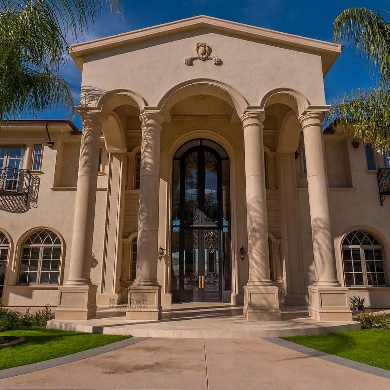 好看的门头是建筑的灵魂--欧式别墅罗马柱门 门头是建筑的主入口,是一