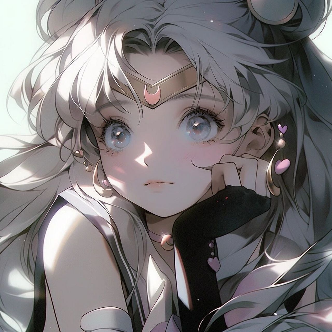 旧漫头像|白发少女