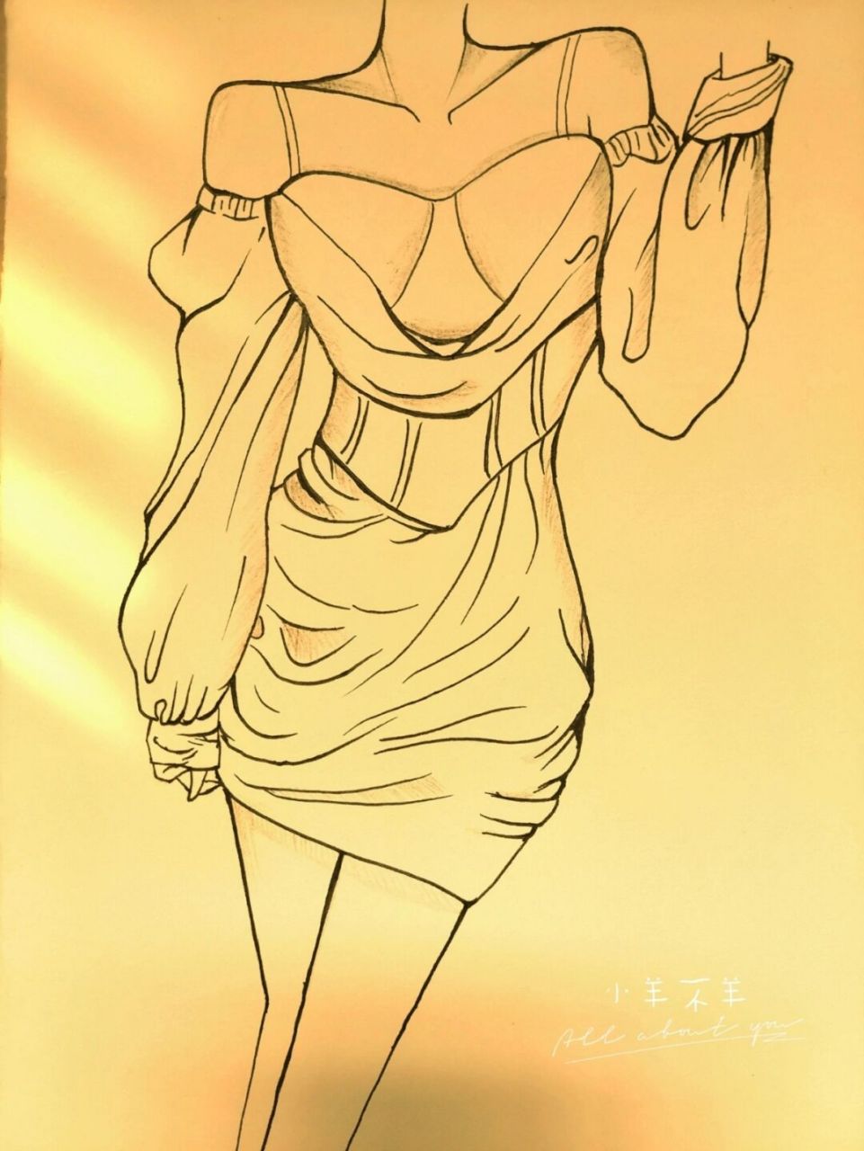 美女黑白简笔画#绘画教程11(附过程) 辣妹简笔画74绘画过程 疫情不