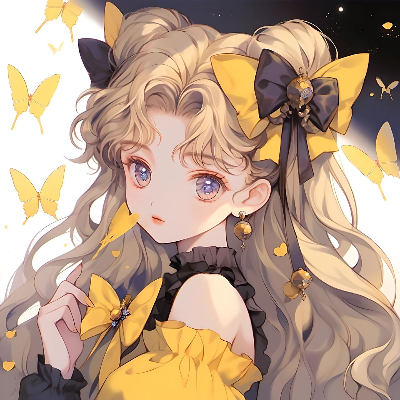 超可爱女生头像 |黄色公主系列