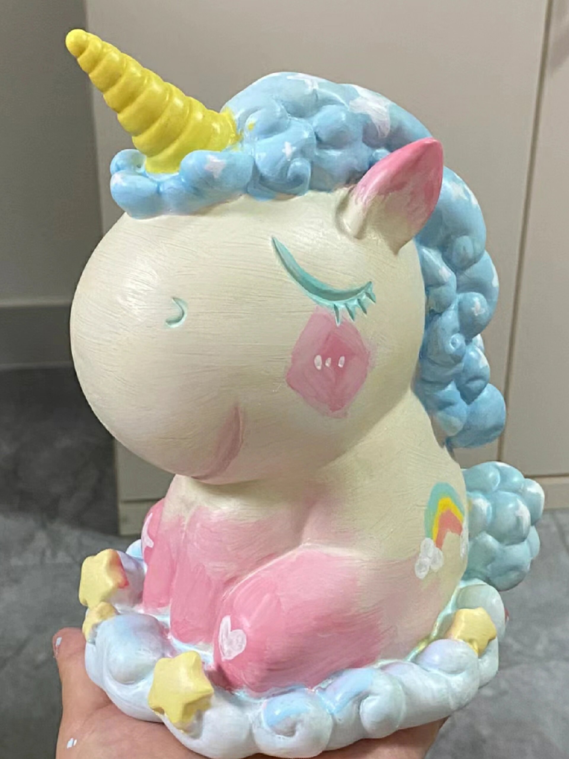 独角兽石膏娃娃06