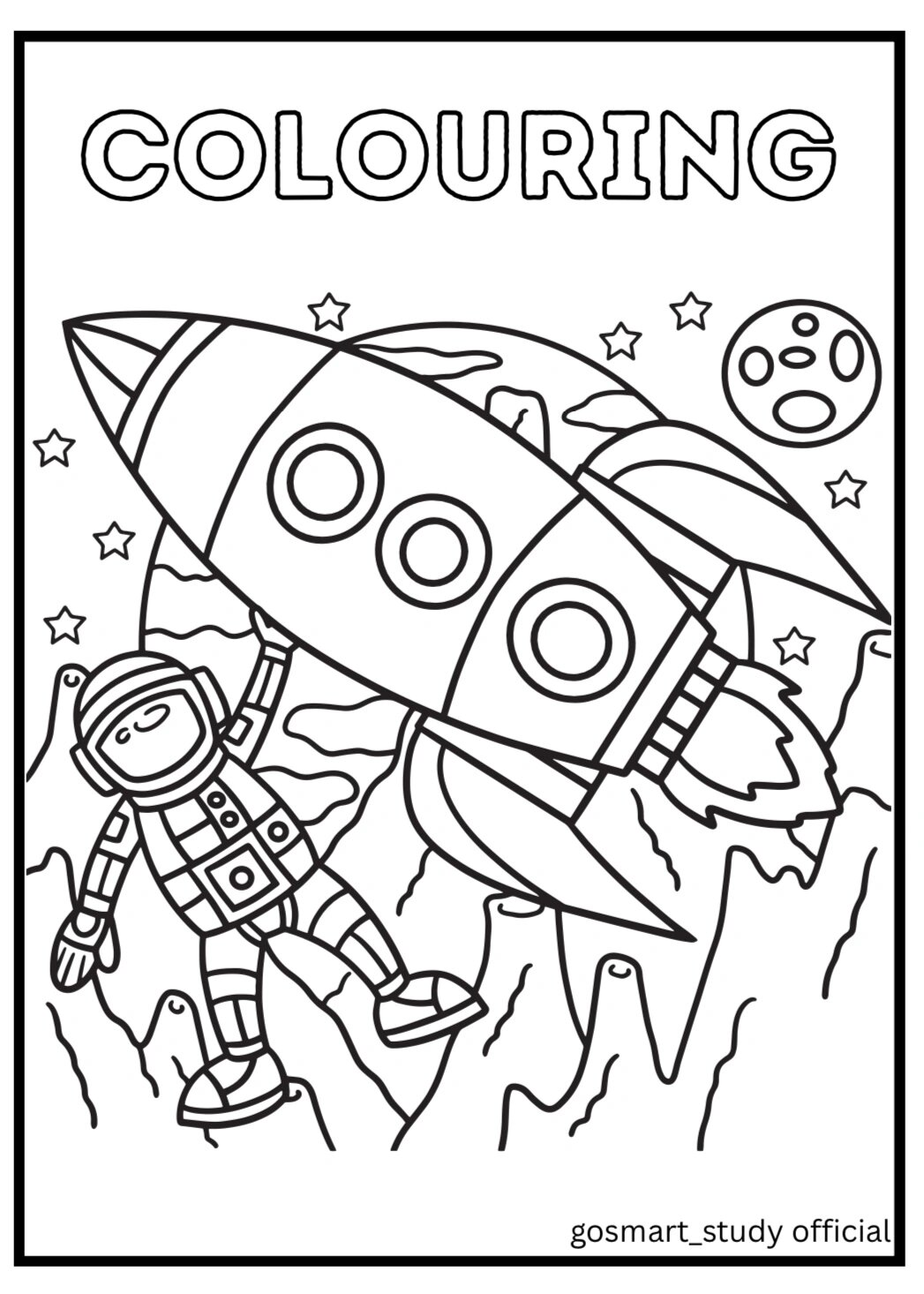 宝宝涂色画:宇宙时间