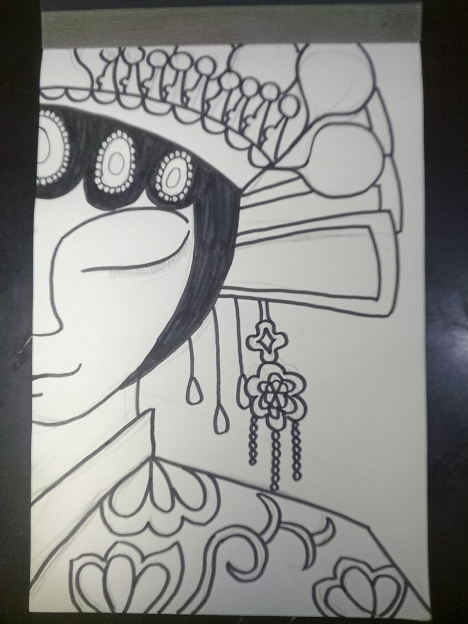 中国京剧绘画 一个新手,画的不好,请各位大佬见谅(大佬应该不会翻到吧