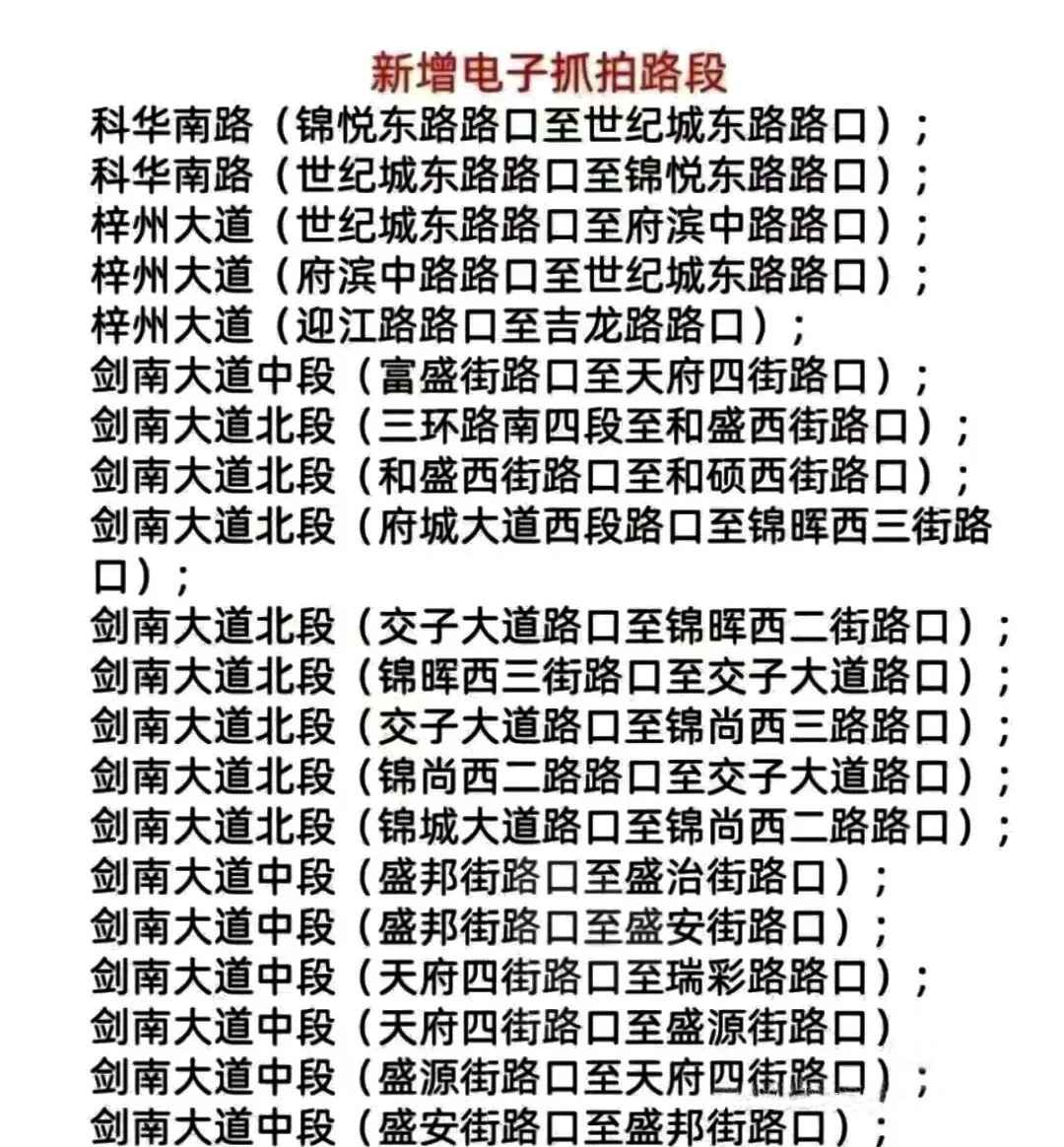 成都摩托车限行区域!一定能用上!