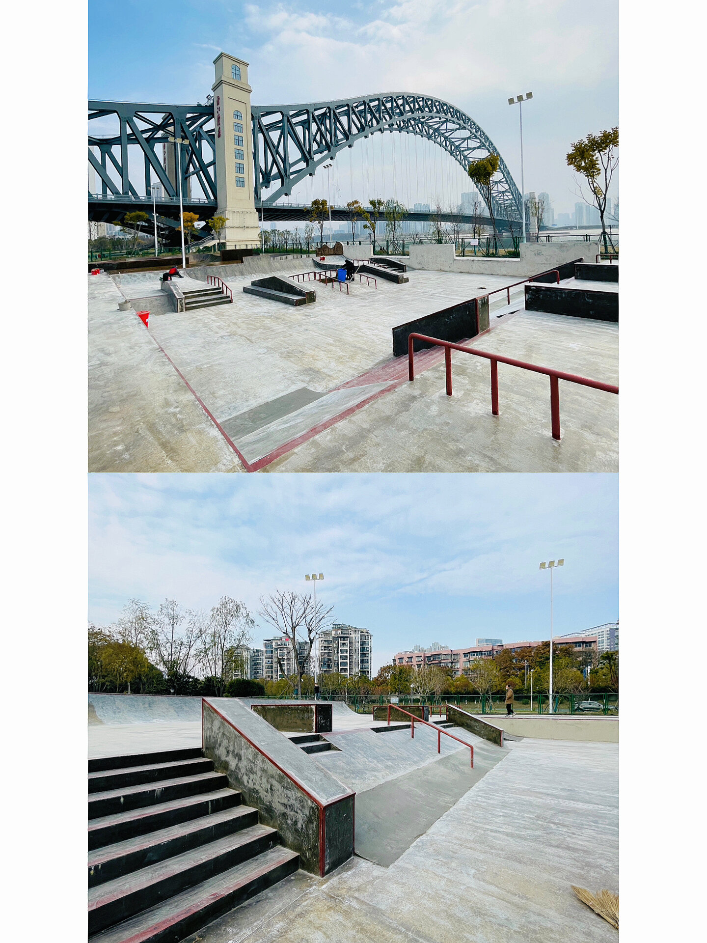 武汉滑板地点|汉江湾体育公园滑板场