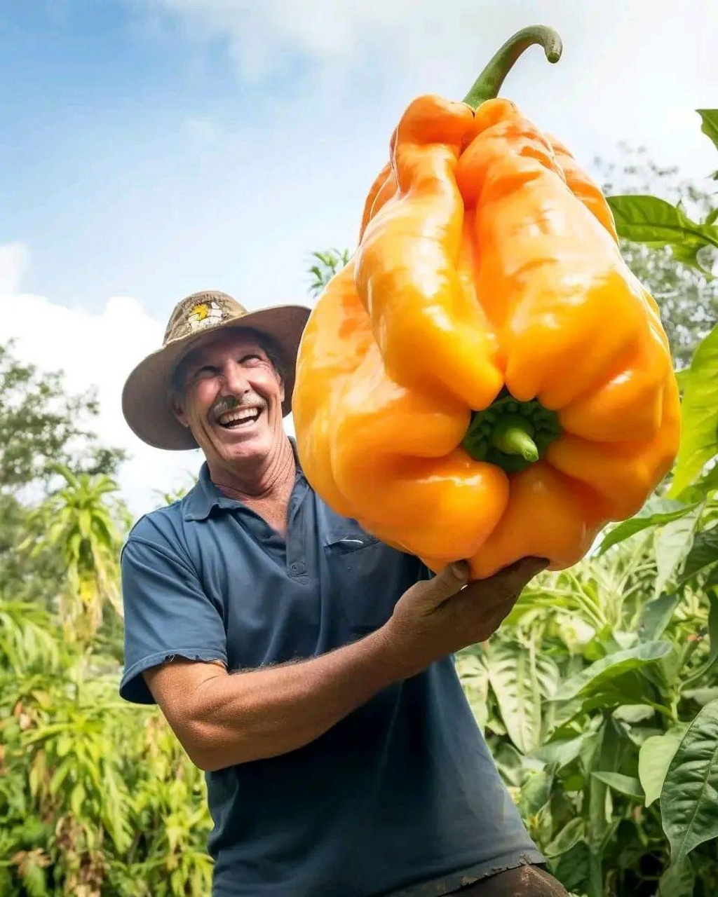 "超级大"的蔬菜有时被称为"巨型蔬菜",这些蔬菜因其巨大的尺寸而引起