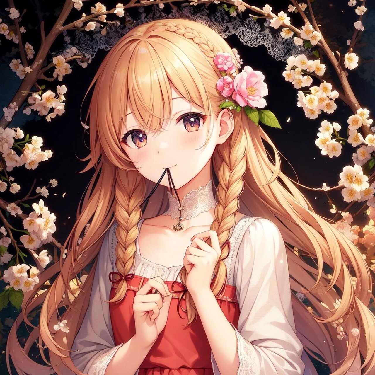 ai 绘画 | 二次元 森系女 灯灯灯等 你们要的双马尾少女来啦!