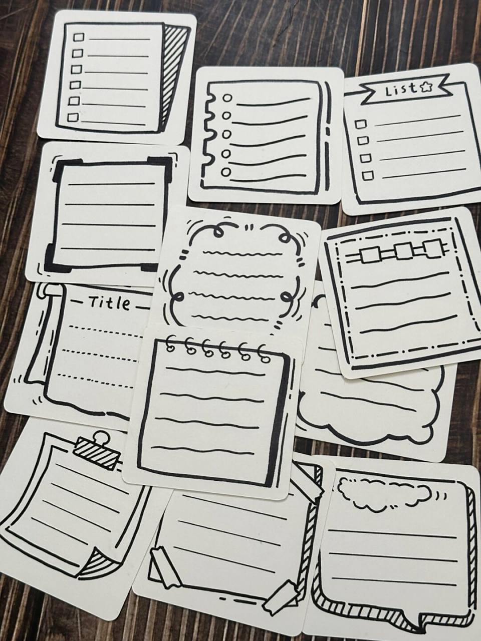 笔画|黑白边框手帐手抄报黑板报边框素材 #画画的日常# #笔记灵感# #