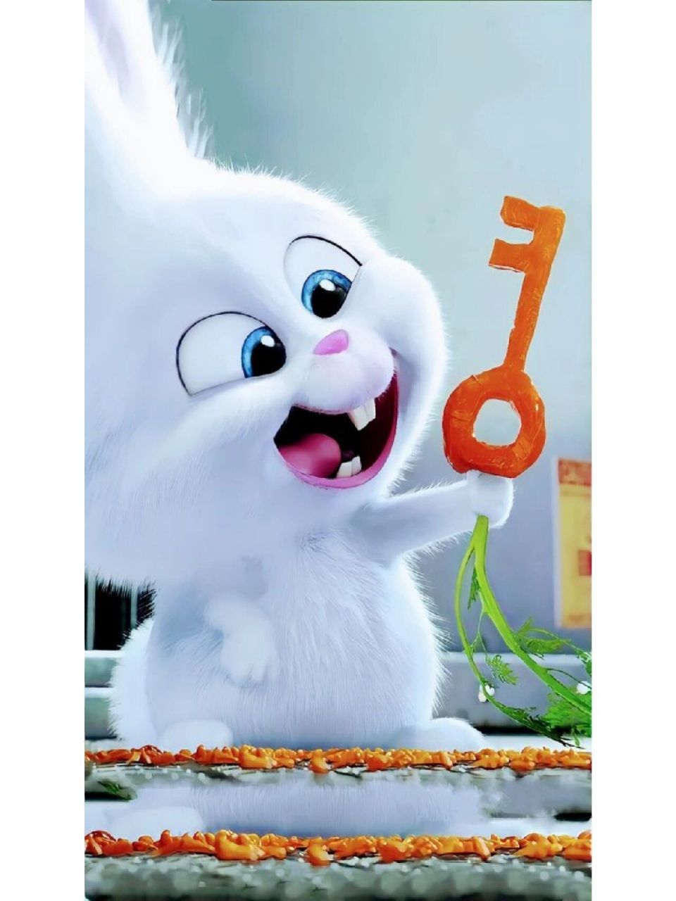 壁纸分享第②期 兔子雪球 爱宠里的兔子老大真的超可爱der~ 外表上