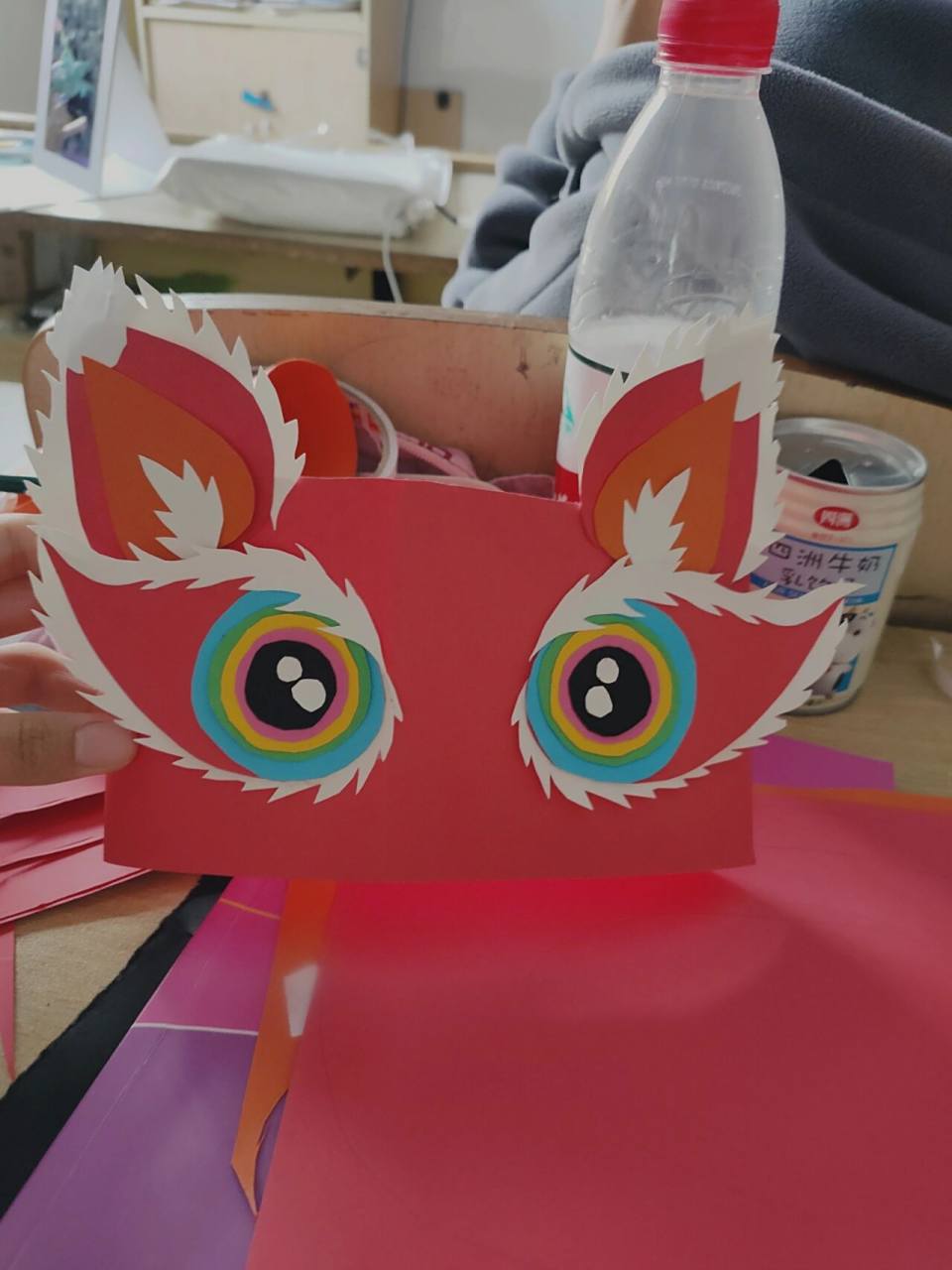 手工卡纸小帽子 小老虎99太可爱了吧,虎年末尾的手工作业