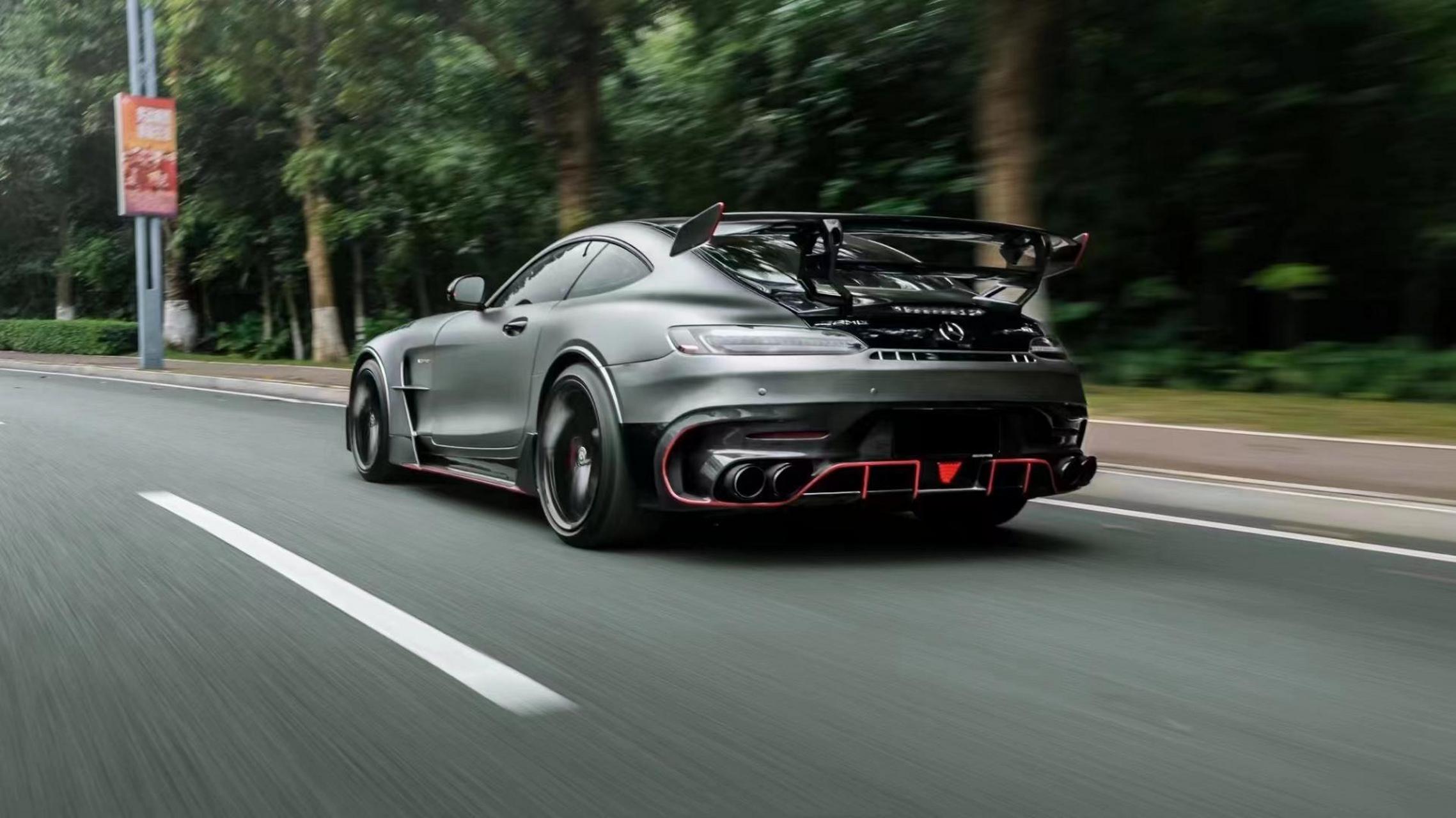 奔驰amg·gt/gtc/gts/gtr 改装升级black series款bs半碳宽体套件.