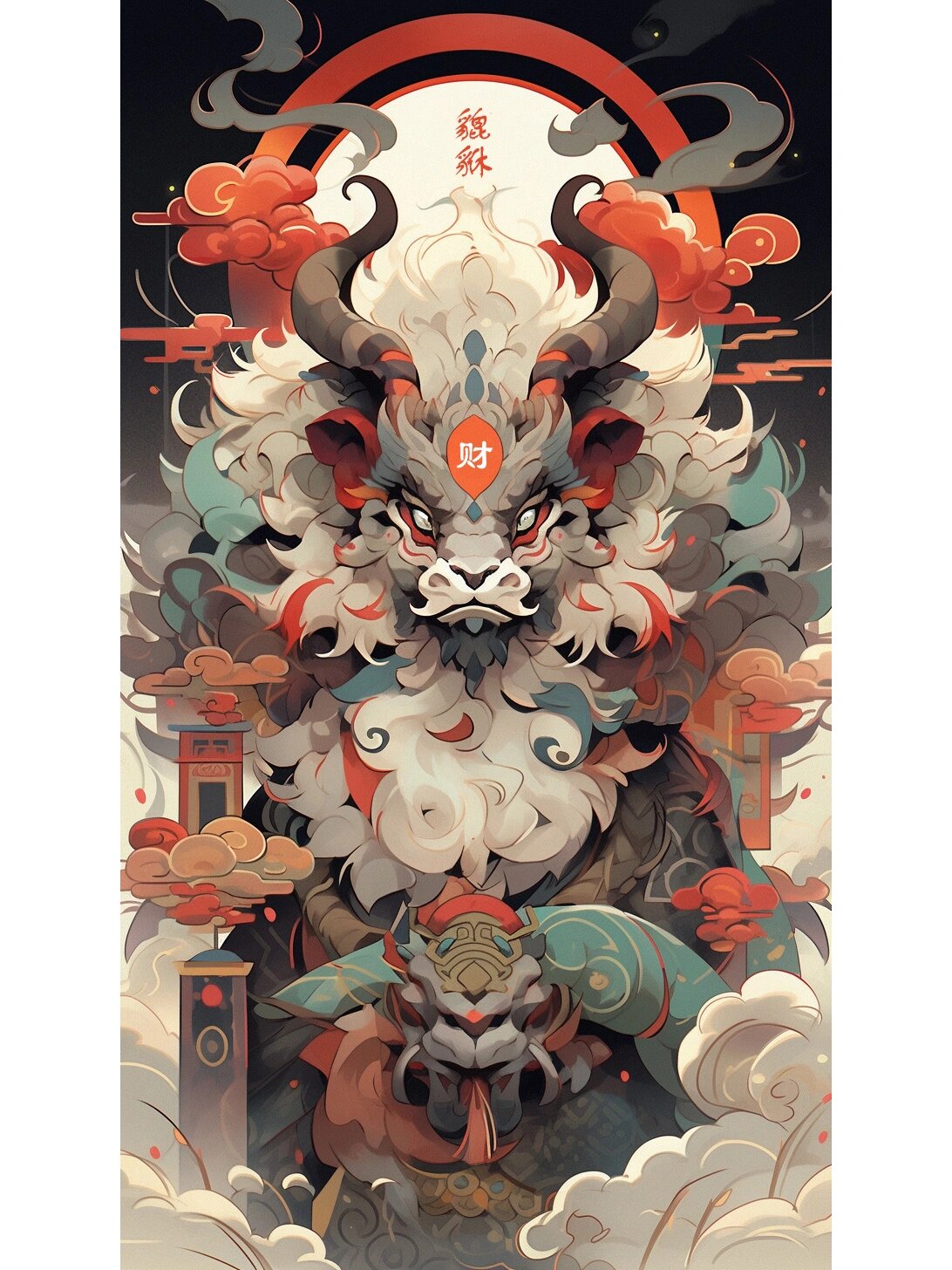 aigc | 招财貔貅壁纸