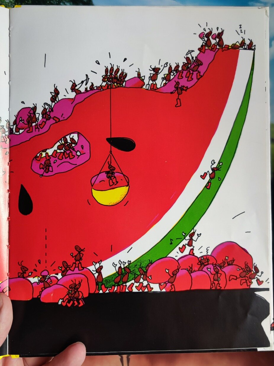 92《蚂蚁和西瓜》 92 2-4岁 	 故事简介: 这是一本以蚂蚁和西瓜