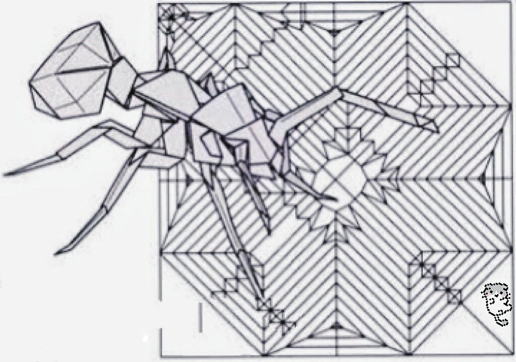 现代折纸欣赏～蚂蚁92
