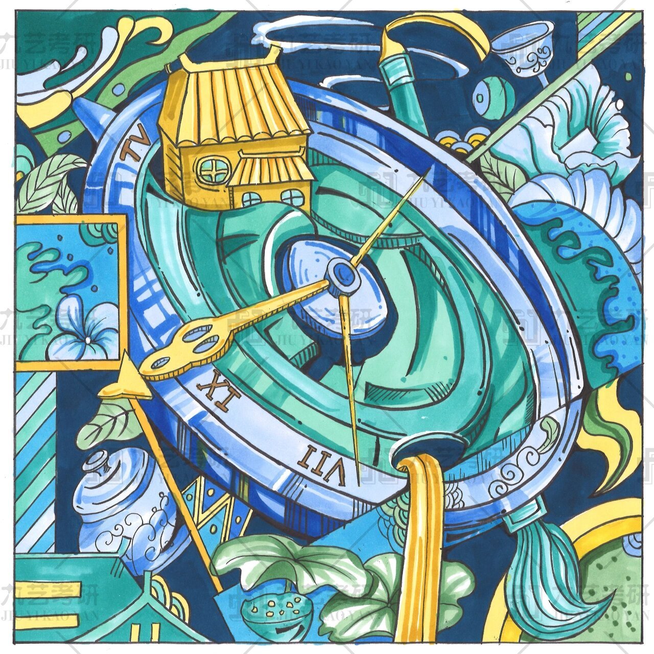 视觉传达·彩色装饰画|作品合集分享99 视觉传达·彩色装饰画|作品