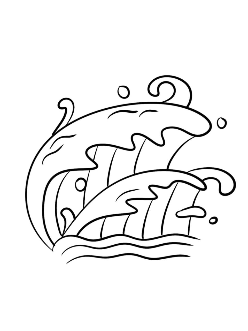 procreate控笔练习——海浪的不同形态 工具:ipad  pro2021 软件:pro