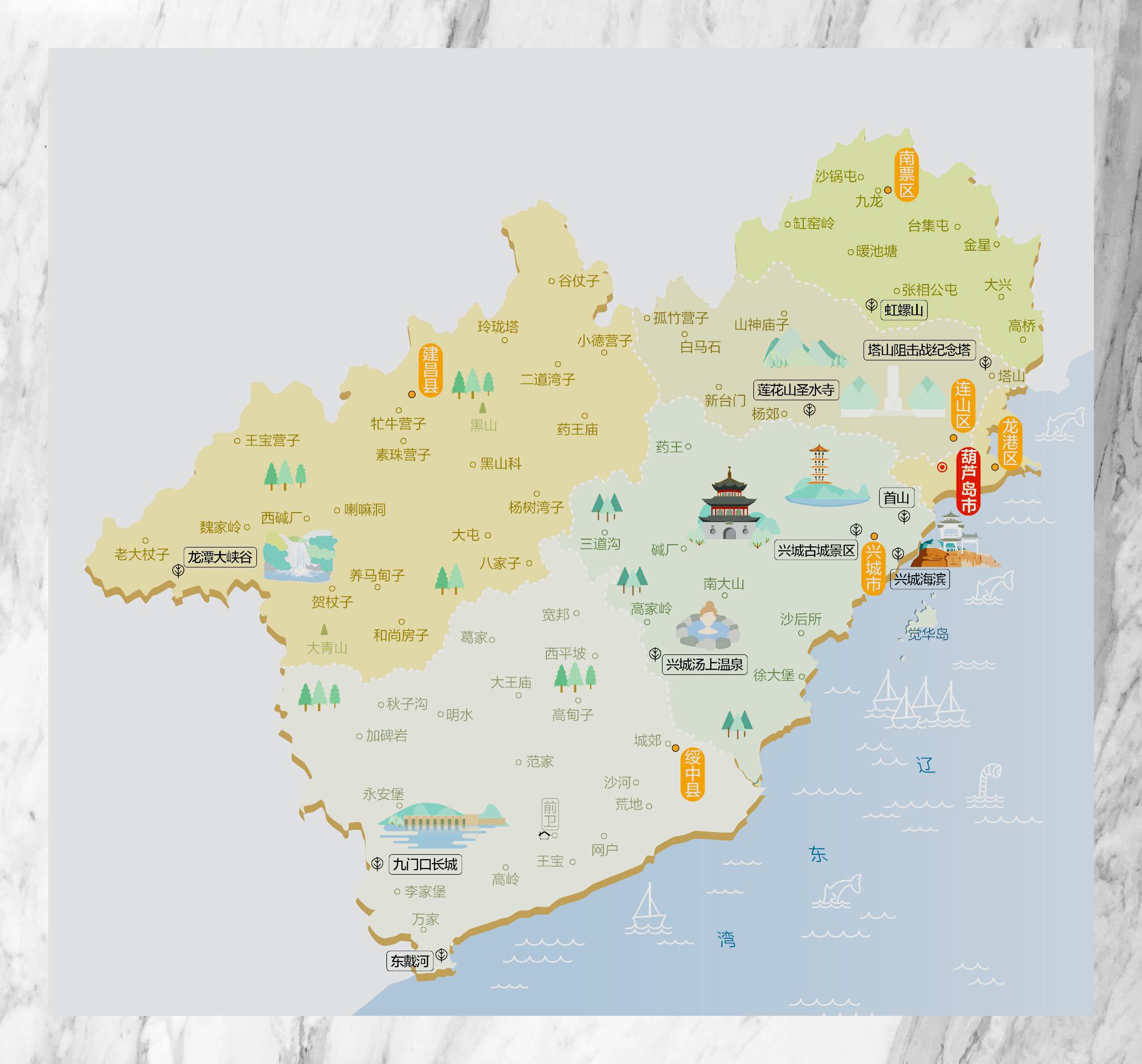 辽宁旅游地图,辽宁旅游地图可放大