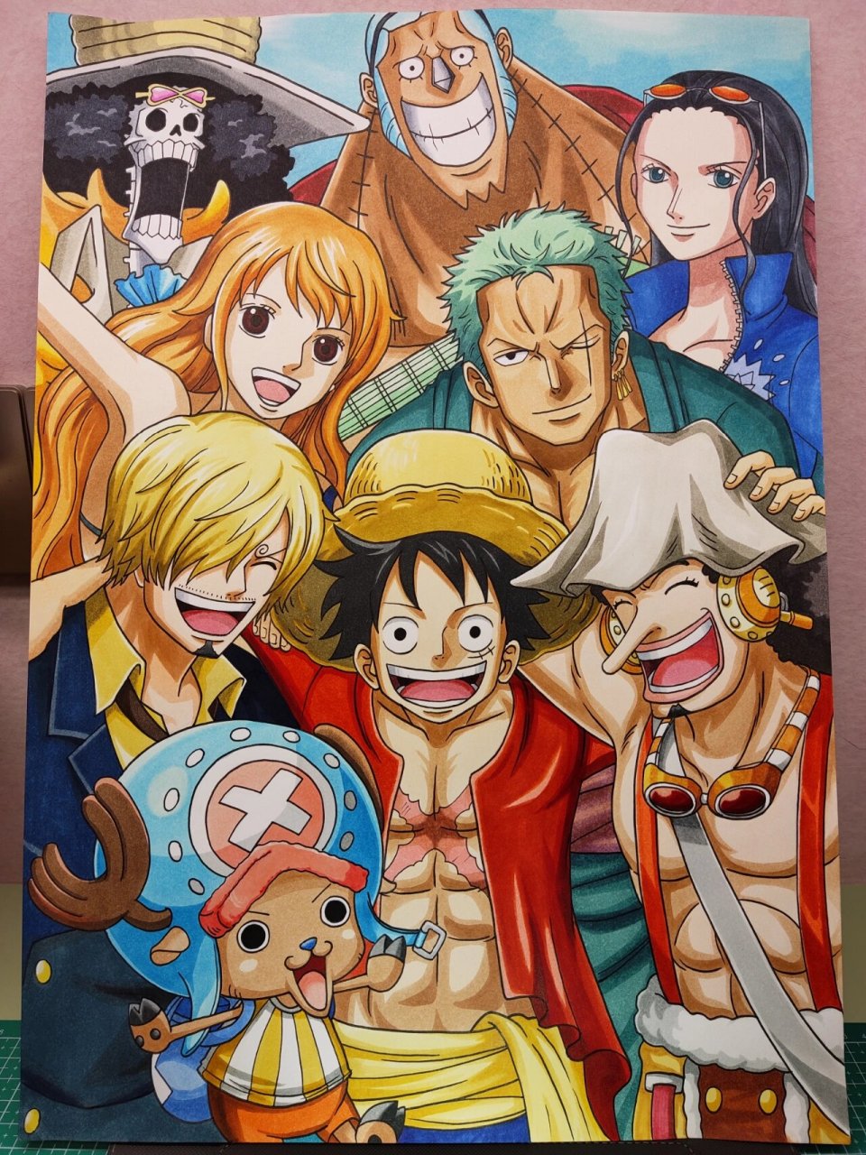 海贼王海报 手绘 上色版本! 来了!来了!