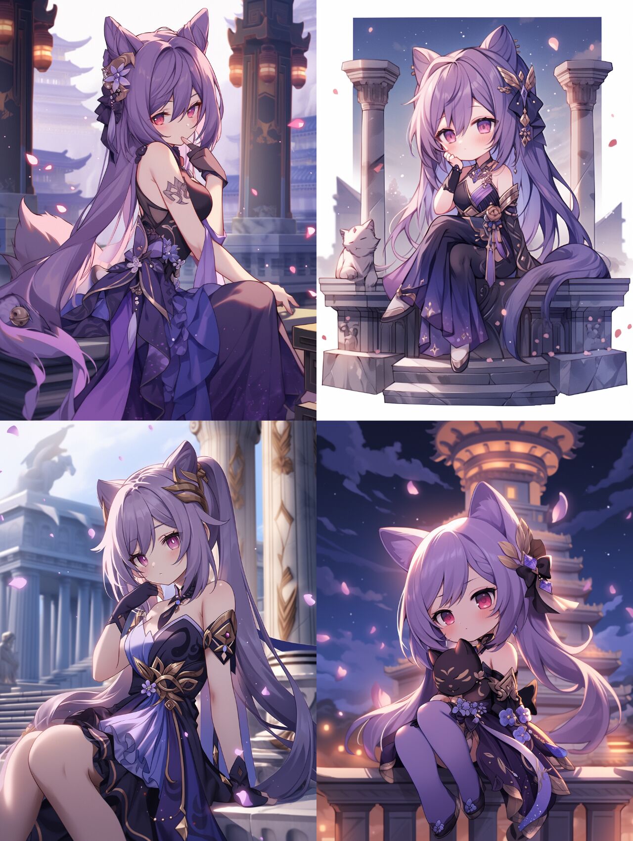 【原神人物】刻晴 | 精品美图 她是璃月七星中的玉衡星,负责管理土地