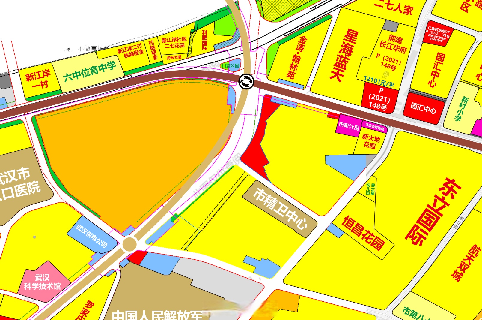 8月30日,江岸区自然资源和城乡建设局拟对其辖区内a030107管理单元