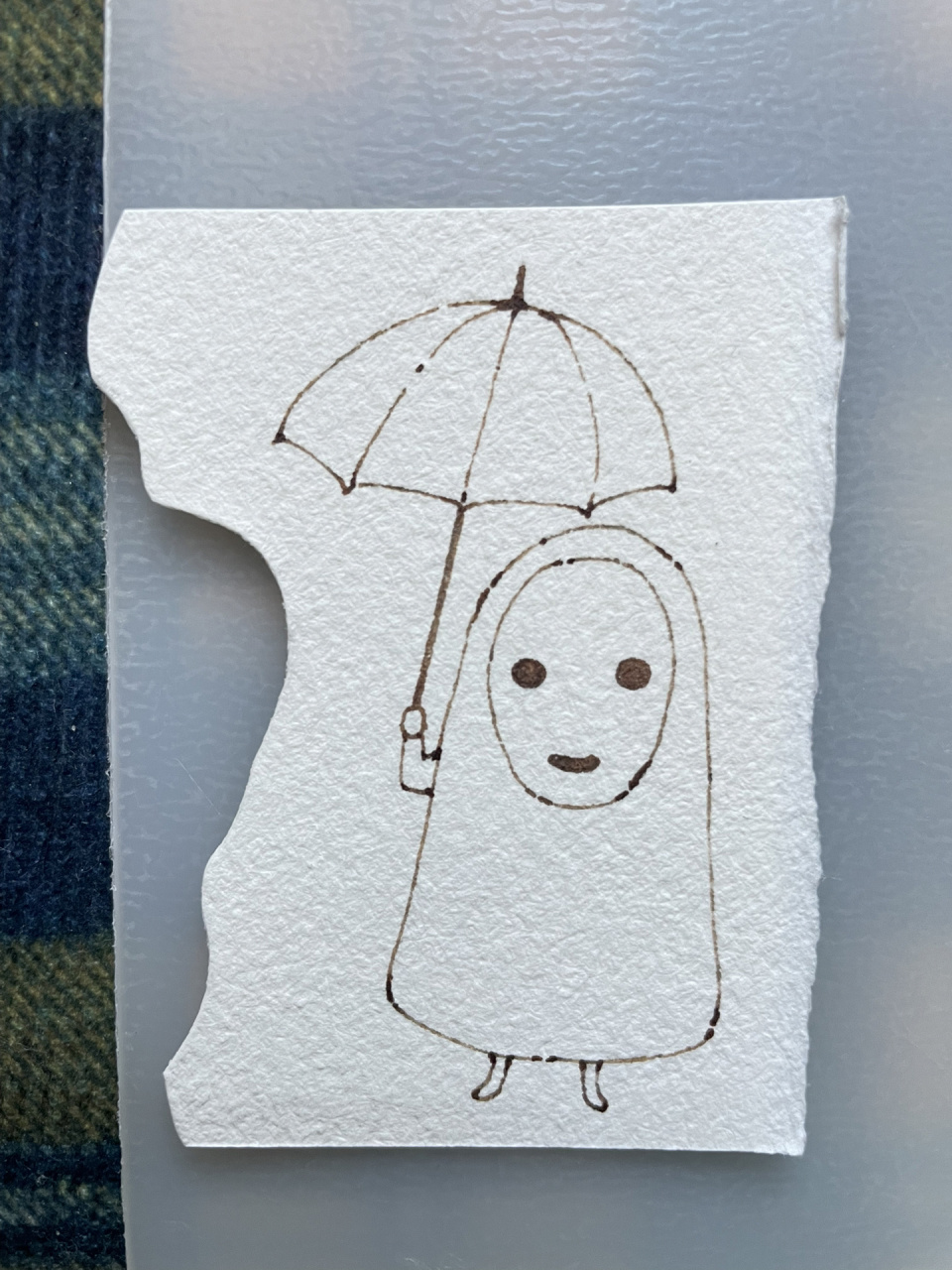 自制书签92千与千寻无面男|附线稿教程 是温暖的无面男啊～ 	 "我的