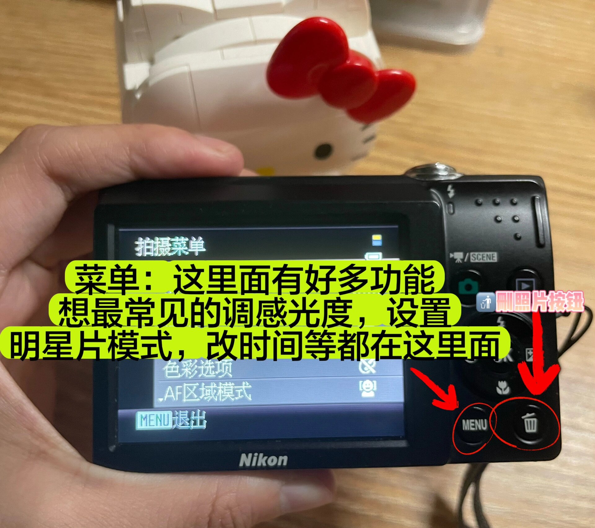 尼康s系列ccd详细94使用教程来了,干货哦 图中的型号是尼康s2500,差