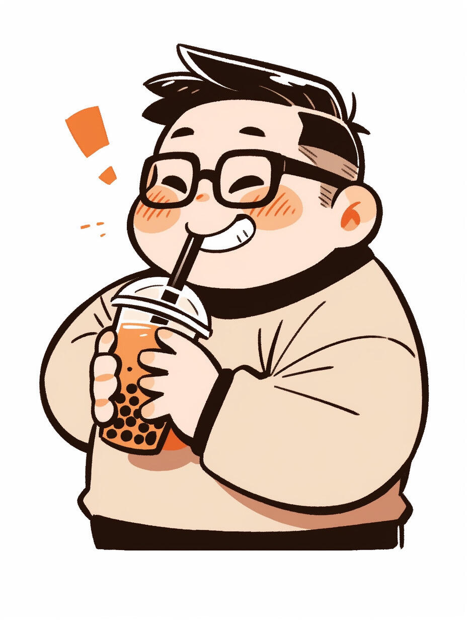 胖子来领个头像呗~ 专供胖子的可爱简笔画头像