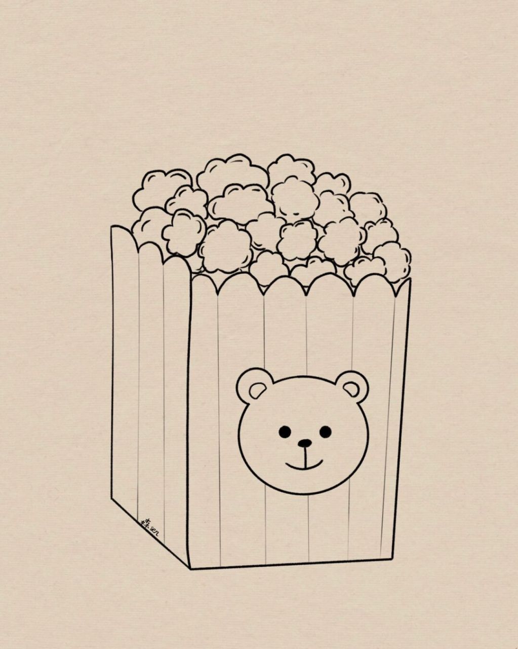 简笔画教程# #画个简笔画# #画画# #爆米花# #简笔画# #简笔画