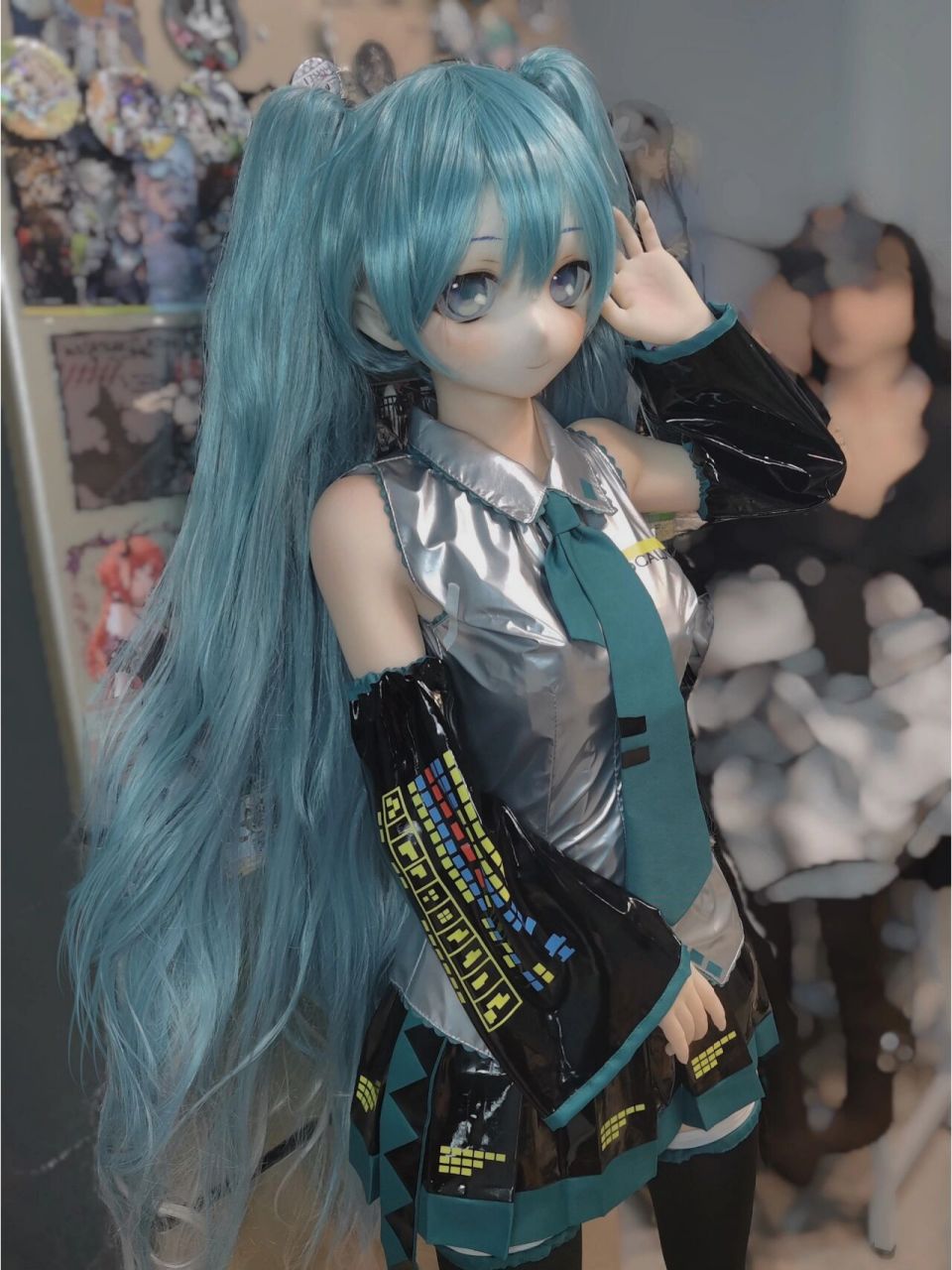 初音未来等身手办 (1719v1717)终于组了一个初音的等身人偶捏