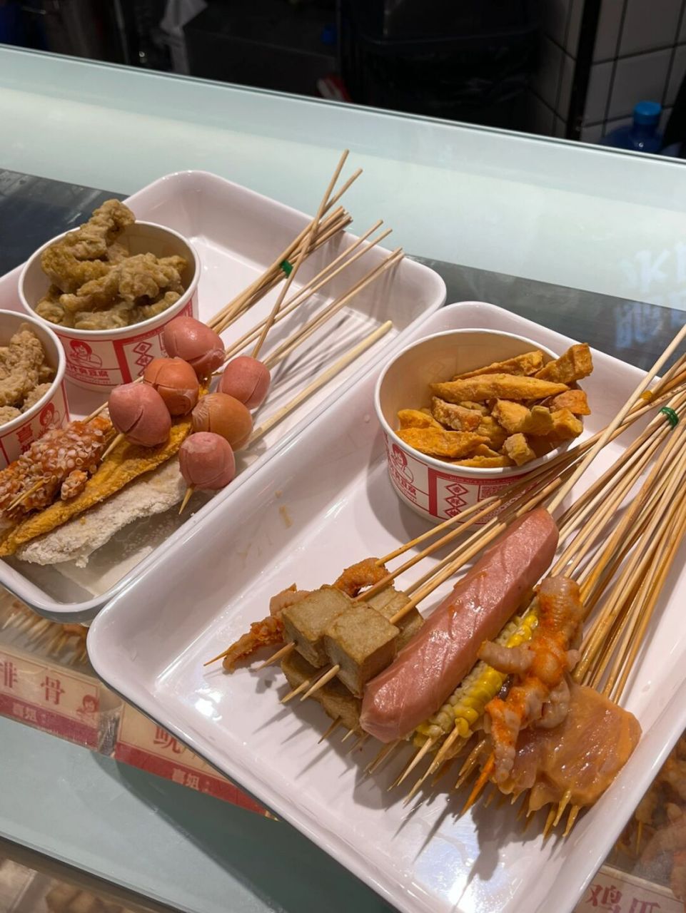 菏泽美食61喜姐炸串 99牡丹中华路佳和城负一 佳和城新开了炸串店