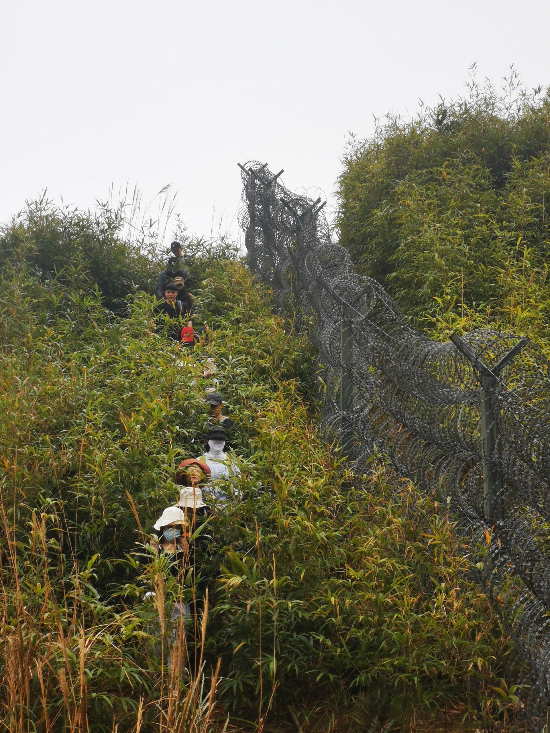 宁明公母山,边境线徒步之旅 宁明爱店镇公母山,延着国防护栏一路爬到