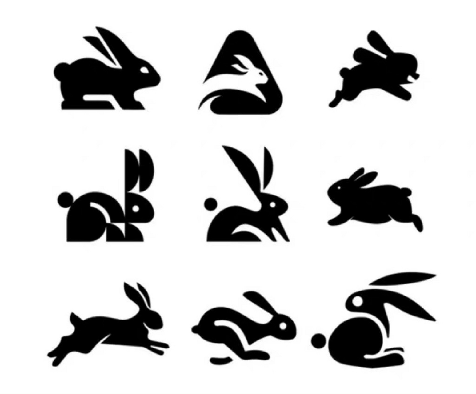 兔子图案设计与创意图片
