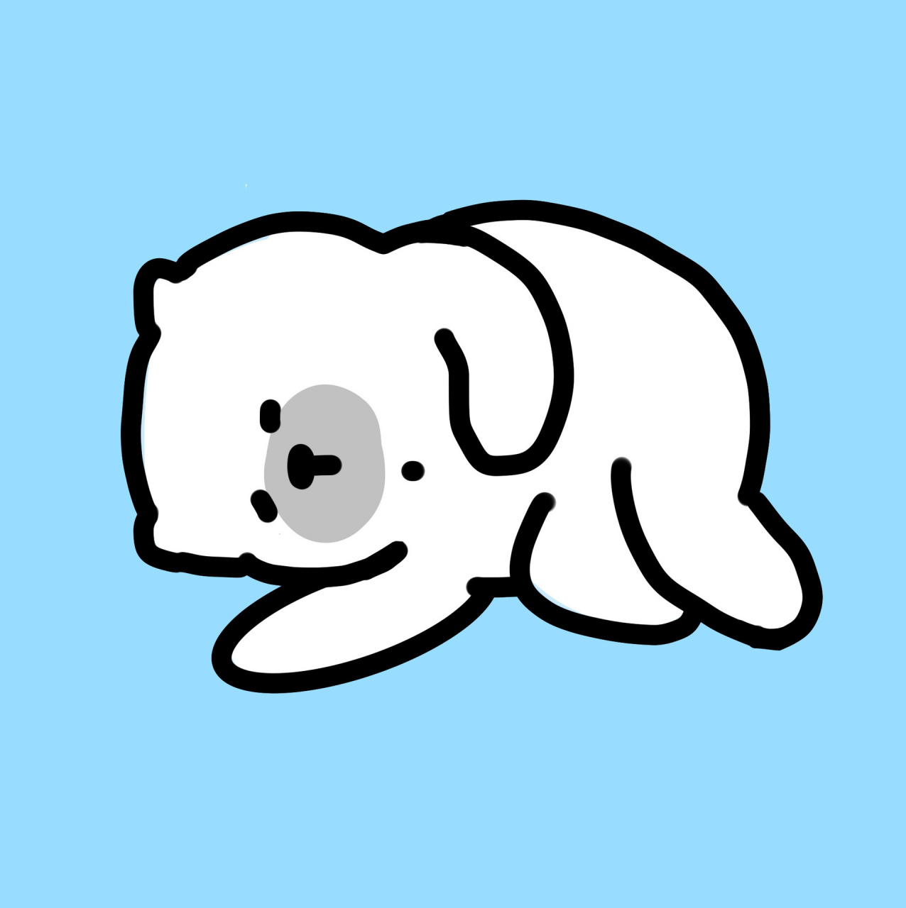 卡通头像|换个舒服的姿势继续躺平