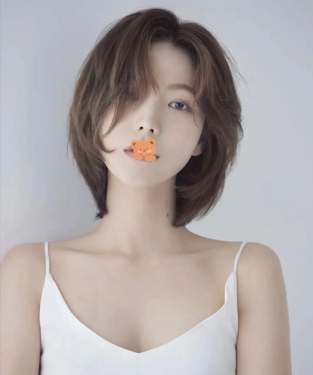 圆脸方脸短发分享 甜美挂耳潮短发女生短发分享用很多种层次结构的