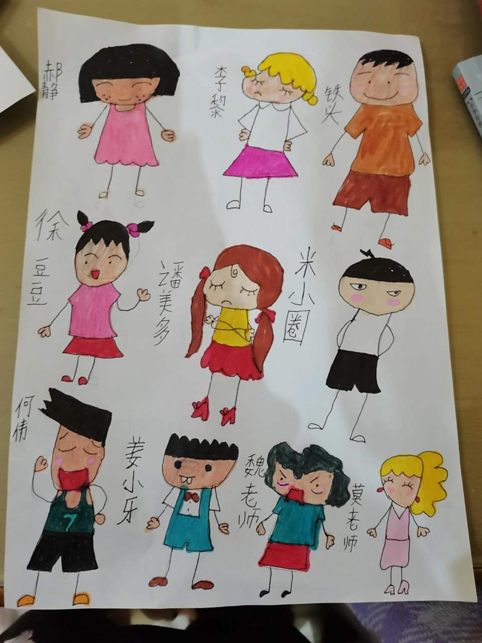 米小圈上学记简笔画 画的怎么样?好看吗?你喜欢谁呢?