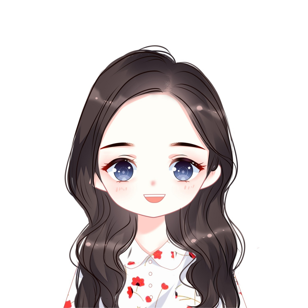 手绘头像 女生头像 约稿  情侣头像 卡通头像 闺蜜头像 画画 我爱